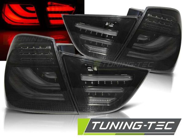 Πίσω φανάρια  led SMOKE Μαύρο για BMW E90 09-11 BMW 3 (E90/E91/E92/E93) [2005-2013]