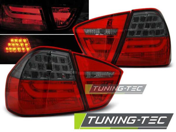 Πίσω φανάρια  led Κόκκινο SMOKE για BMW E90 03.05-08.08 BMW 3 (E90/E91/E92/E93) [2005-2013]