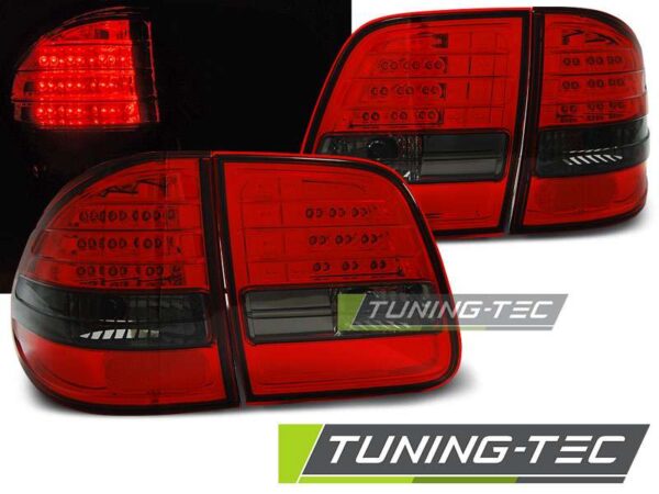 Πίσω φανάρια  led Κόκκινο SMOKE για MERCEDES W210 95-03.02 KOMBI Mercedes E Class (W210) [1995-2002]