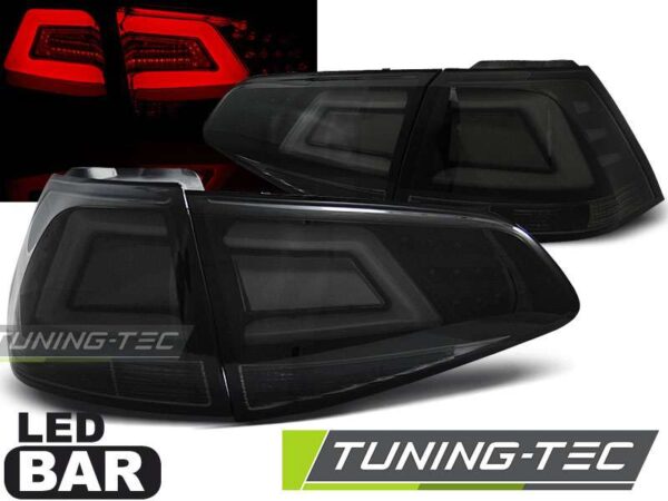 Πίσω φανάρια  led SMOKE Μαύρο για VW GOLF 7 13-17 Volkswagen Golf Mk7 [2013-2018]