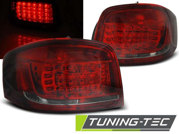 Πίσω φανάρια  led Κόκκινο SMOKE για AUDI A3 08-12 Audi A3 (8P) [2003-2012]