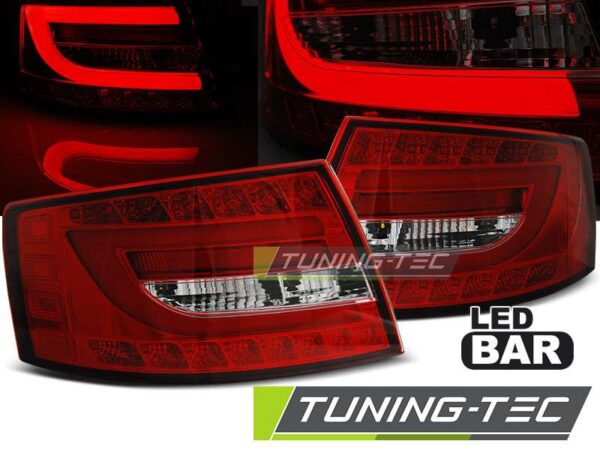 Πίσω φανάρια  led Κόκκινο Λευκό για AUDI A6 C6 SEDAN 04.04-08 6PIN Audi A6 2004–2011