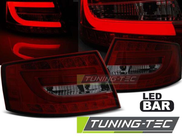 Πίσω φανάρια led Κόκκινο SMOKE για AUDI A6 C6 SEDAN 04.04-08 6PIN Audi A6 2004–2011