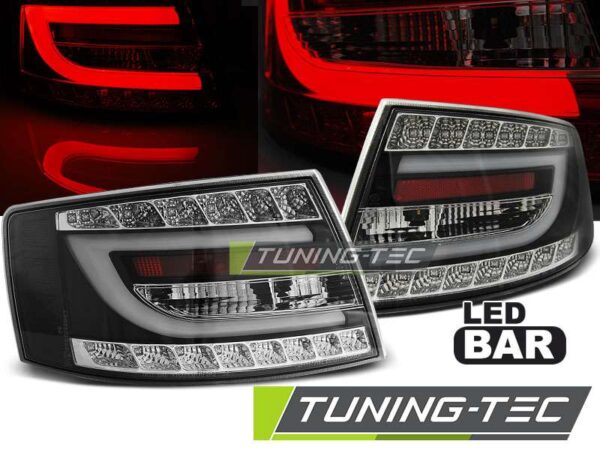 Πίσω φανάρια  led Μαύρο για AUDI A6 C6 SEDAN 04.04-08 7PIN Audi A6 2004–2011
