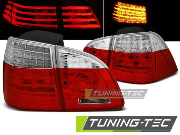 Πίσω φανάρια  led Κόκκινο Λευκό για BMW E61 04-03.07 TOURING BMW 5 (Ε60/E61) [2003-2010]