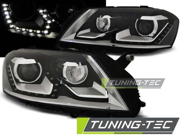 Φανάρια DAYLIGHT Μαύρο για VW PASSAT B7 10.10- 10.14 Volkswagen Passat (B6&B7) [2005-2015]
