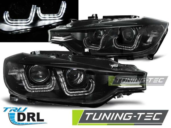 Φανάρια U-LED LIGHT Μαύρο για BMW F30/F31 10.11 – 05.15 BMW 3 (F30/F31/F34) [2011-2018]