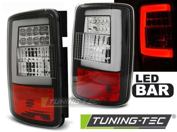 Πίσω φανάρια  led Μαύρο για VW CADDY 03-03.14 Volkswagen Caddy Mk3 [2003-2015]