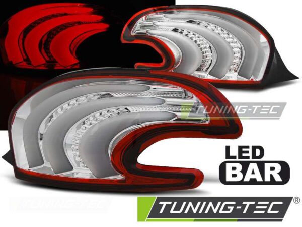 PEUGEOT 208 4.12-06.15 Κόκκινο Λευκό LED BAR Peugeot 208 Mk1 [2012-2019]