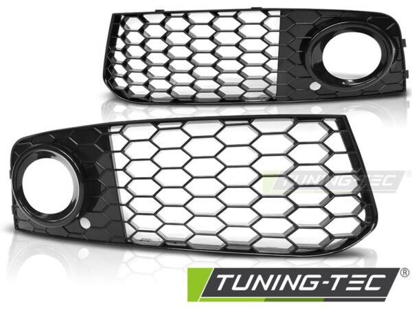 FOG LIGHT COVER Γυαλιστερό Μαύρο για  AUDI A4 (B8) 08-10.11 Audi A4 (B8) [2008-2015]