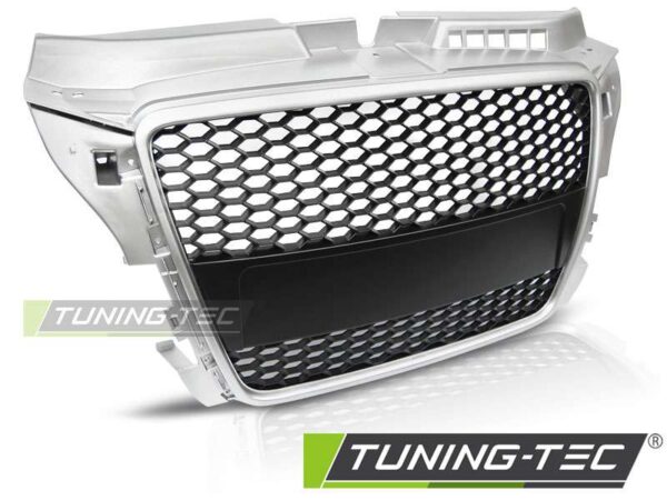 Μάσκα SPORT SILVER για AUDI A3 (8P) SPORT 04.08-07.12 Audi A3 (8P) [2003-2012]