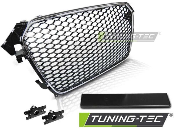 Μάσκα SPORT χρωμίου Μαύρο για AUDI A4 (B8) 11.11-15 Audi A4 (B8) [2008-2015]