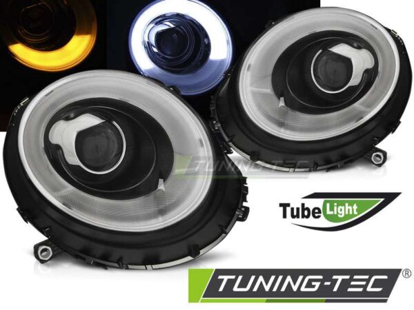 Φανάρια TUBE LIGHTL Μαύρο για BMW MINI (COOPER) 06-14 Mini Cooper (R56/R57) [2006-2013]