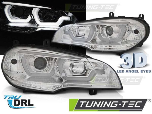 Φανάρια TUBE LIGHT DRL χρωμίου για BMW X5 E70 07-13 BMW X5 (E70) [2006-2014]