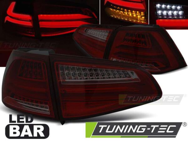 Πίσω φανάρια  led Κόκκινο SMOKE για VW GOLF 7 13-17 Volkswagen Golf Mk7 [2013-2018]