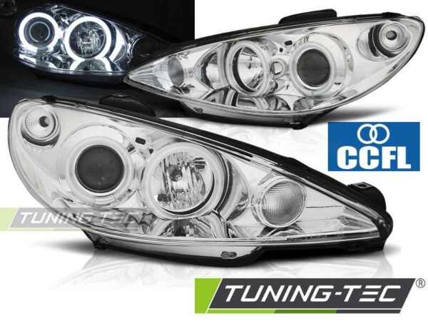 PEUGEOT 206 02- ANGEL EYES χρωμίου CCFL Peugeot 206 [1998-2013]