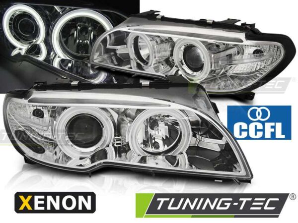 XENON Φανάρια ANGEL EYES CCFL χρωμίου για BMW E46 04.03-06 COUPE CABRIO BMW 3 (E46) [1998-2005]
