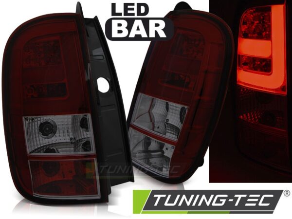 DACIA DUSTER 04.10- LED BAR Κόκκινο SMOKE Dacia Duster [2004-2010]