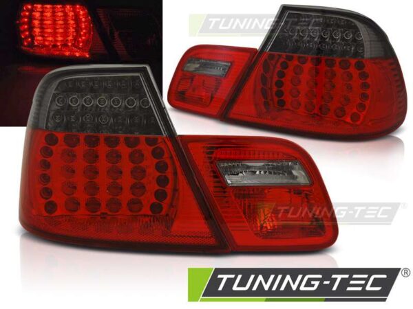 Πίσω φανάρια  led Κόκκινο SMOKE για BMW E46 04.03-06 COUPE BMW 3 (E46) [1998-2005]