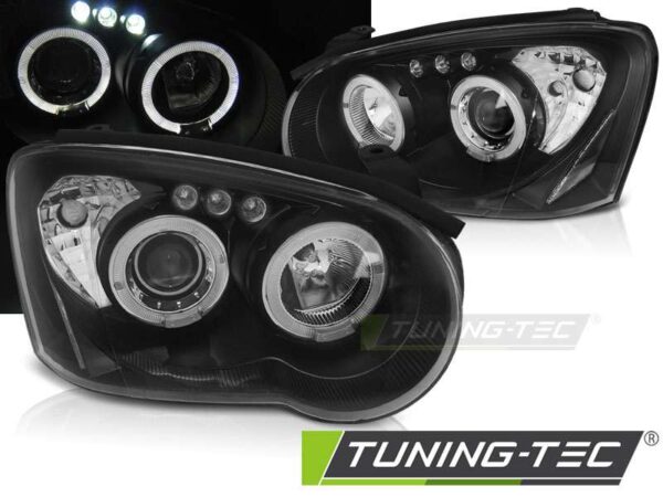 SUBARU IMPREZA II GD 03-05 ANGEL EYES Μαύρο Subaru Impreza Mk2 [2001-2007]