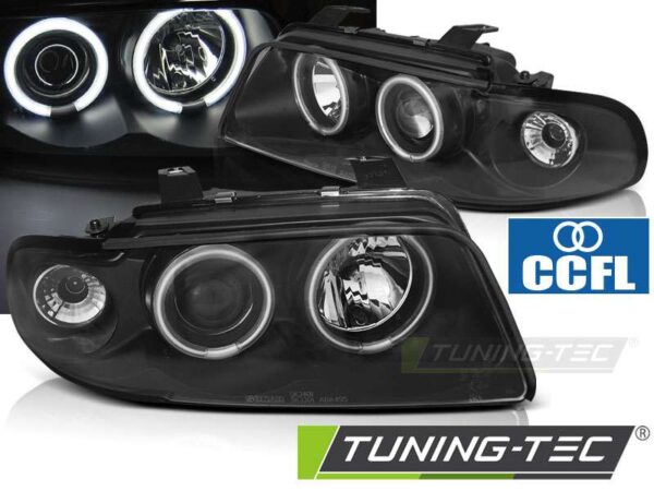 Φανάρια ANGEL EYES CCFL Μαύρο για AUDI A4 11.94-12.98 Audi A4 (B5) [1995-2001]