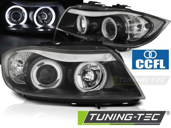 Φανάρια ANGEL EYES CCFL Μαύρο για BMW E90/E91 03.05-08.08 BMW 3 (E90/E91/E92/E93) [2005-2013]