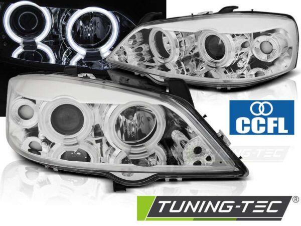OPEL ASTRA G 09.97-02.04 ANGEL EYES CCFL χρωμίου Opel Astra G [1998-2004]