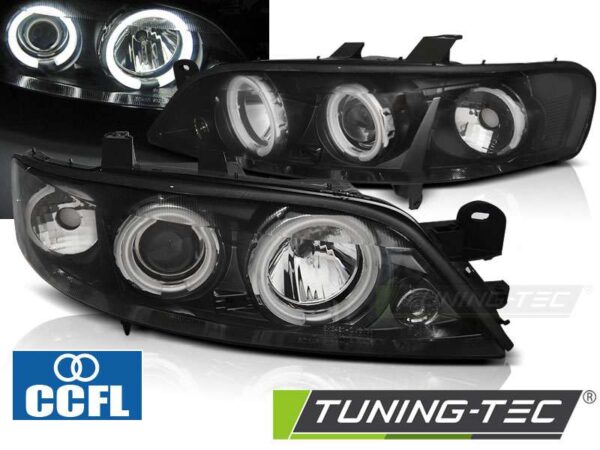 OPEL VECTRA B 99-03.02 ANGEL EYES CCFL Μαύρο Opel Vectra B [1995-2002]