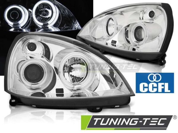 RENAULT CLIO II 06.01-09.05 ANGEL EYES CCFL χρωμίου Renault Clio Mk2 [1998-2005]