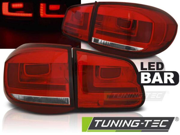 Πίσω φανάρια  led Κόκκινο Λευκό για VW TIGUAN 07-07.11 Volkswagen Tiguan Mk1 [2007-2015]
