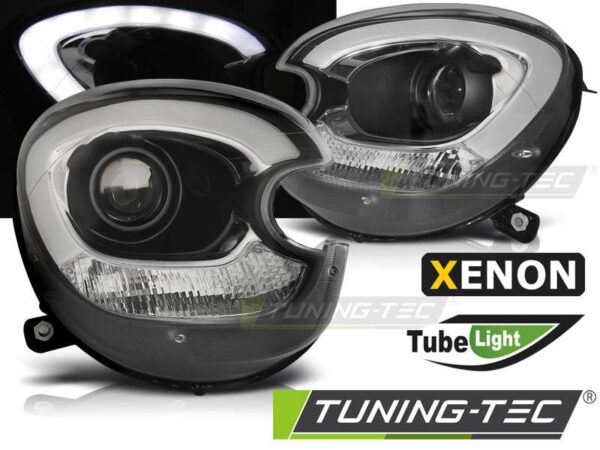XENON Φανάρια TUBE LIGHT Μαύρο για BMW MINI (COOPER) R60 R61 COUNTRYMAN 10-14 Mini Countryman (R60) [2010-2016]