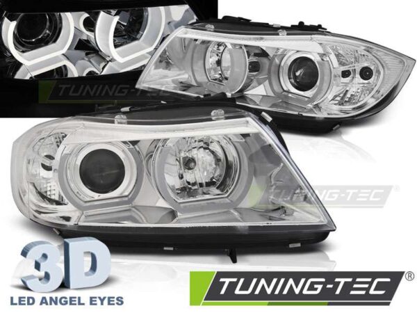 Φανάρια U-LED LIGHT 3D χρωμίου για BMW E90/E91 03.05-08.08 BMW 3 (E90/E91/E92/E93) [2005-2013]
