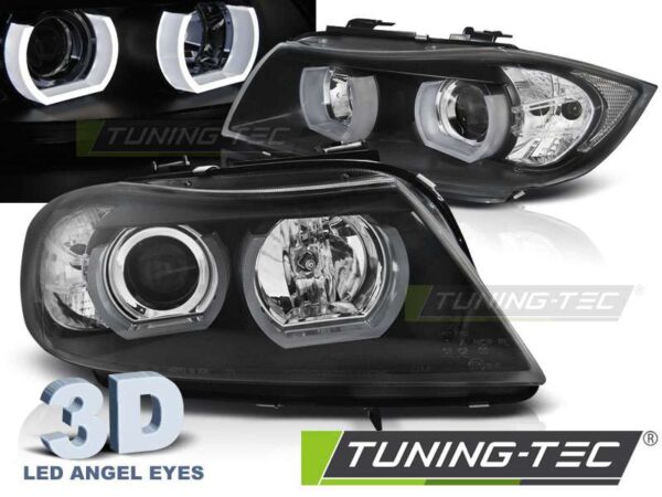 Φανάρια U-LED LIGHT 3D Μαύρο για BMW E90/E91 03.05-08.0 BMW 3 (E90/E91/E92/E93) [2005-2013]