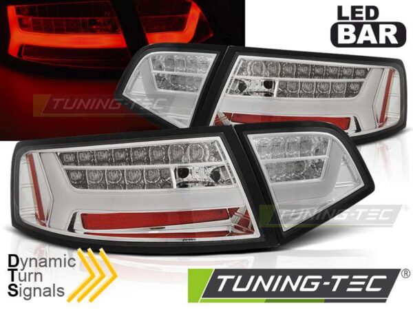 Πίσω φανάρια  led χρωμίου SEQ για AUDI A6 08-11 SEDAN Audi A6 2004–2011