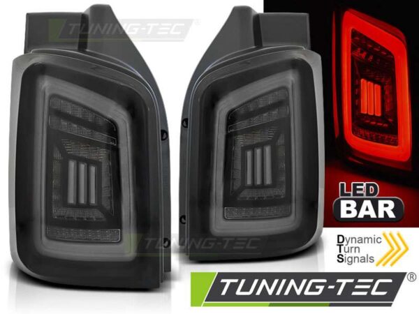 Πίσω φανάρια  led SMOKE Μαύρο Λευκό για VW T5 04.03-09 / 10-15 Volkswagen Transporter T5 [2003-2015]