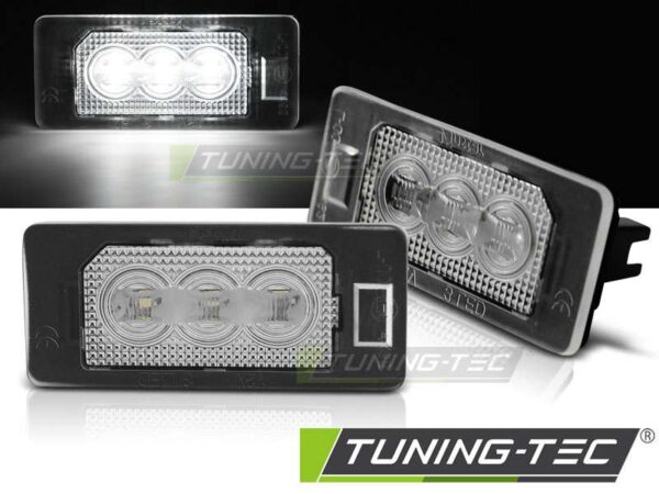 LICENSE LED 3x LIGHTS CLEAR για BMW E90 / F30 / F32 / E39 / E60 / F10 / X3 / X5 / X6 BMW 3 (E90/E91/E92/E93) [2005-2013]
