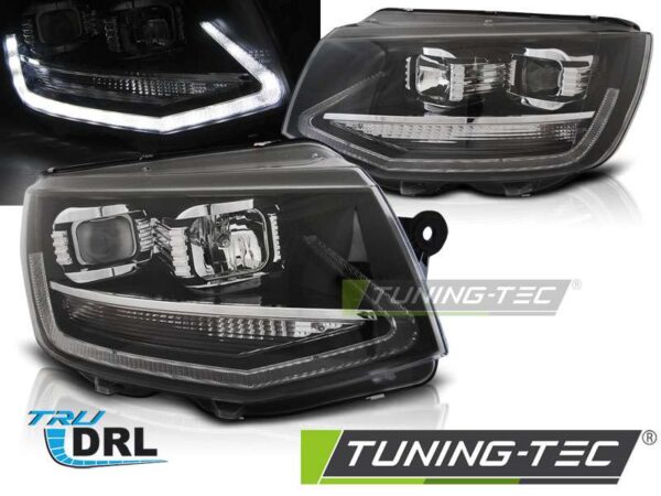 Φανάρια TRUE DRL Μαύρο για VW T6 15-19 Volkswagen Transporter T6 [2015-]