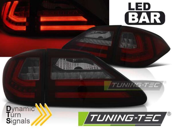 LEXUS RX III 350 09-12 Κόκκινο SMOKE LED SQL Lexus RX Mk3 [2008-2015]