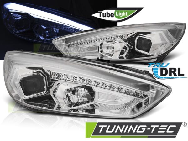 FORD FOCUS MK3 15-18 χρωμίου DRL LED Ford Focus Mk3 [2011-2018]