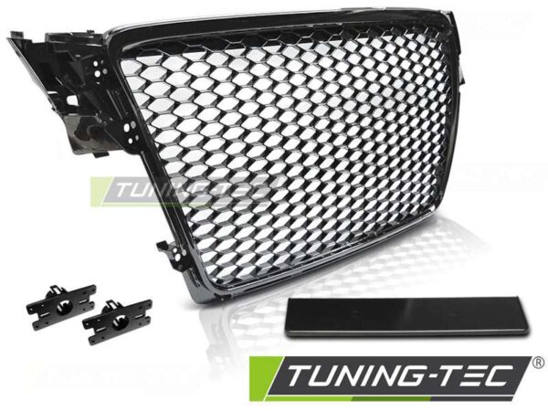 Μάσκα SPORT Γυαλιστερό Μαύρο για AUDI A4 B8 08-11 Audi A4 (B8) [2008-2015]