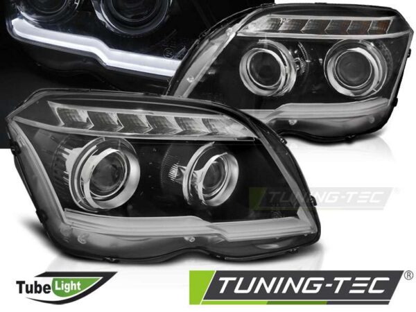 Φανάρια TUBE LIGHT Μαύρο για MERCEDES GLK X204 06.08-08.12 Mercedes GLK (X204) [2008-2015]