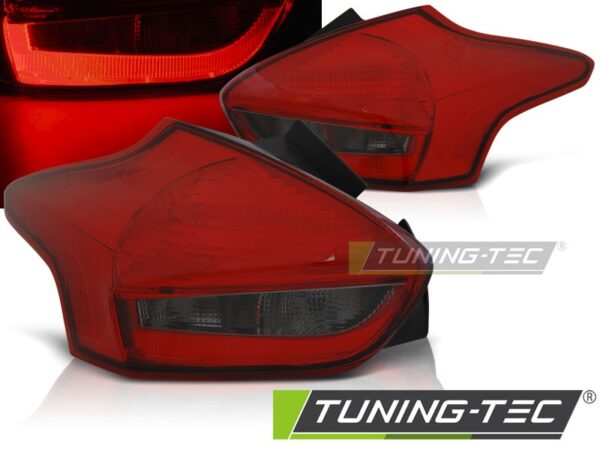 FORD FOCUS 3 15-18 HATCHBACK Κόκκινο SMOKE LED Ford Focus Mk3 [2011-2018]