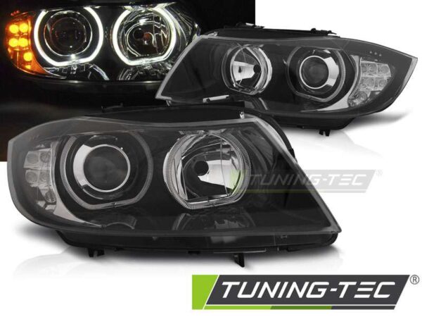 Φανάρια ANGEL EYES LED INDICATOR Μαύρο για BMW E90/E91 03.05-11 BMW 3 (E90/E91/E92/E93) [2005-2013]