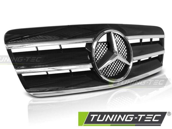 Μάσκα SPORT Μαύρο χρωμίου για MERCEDES CLK W208 96-02 Mercedes CLK (W208) [1997-2003]