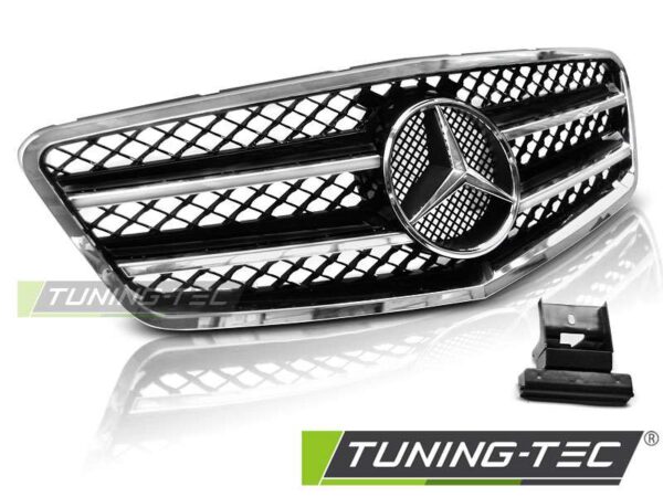 Μάσκα SPORT Μαύρο χρωμίου για MERCEDES W212 09-13 Mercedes E Class (W212) [2010-2016]