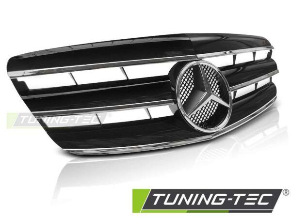 Μάσκα SPORT Μαύρο χρωμίου για MERCEDES W221 05-09 Mercedes S Class (W221) [2005-2013]
