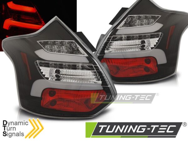 FORD FOCUS 3 11-10.14 HATCHBACK Μαύρο LED BAR SEQ IND. Ford Focus Mk3 [2011-2018]