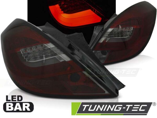 OPEL CORSA D 3D 04.06-14 Κόκκινο SMOKE LED BAR Opel Corsa D [2006-2014]