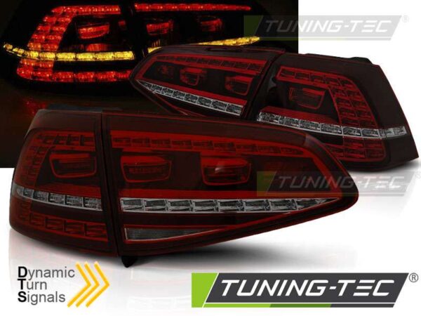Πίσω φανάρια  led SPORT Κόκκινο SMOKE SEQ για VW GOLF 7 13-17 Volkswagen Golf Mk7 [2013-2018]
