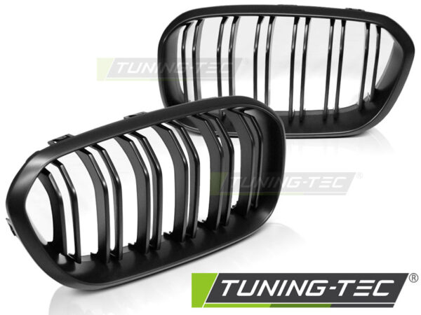 Μάσκα μαύρου χρώματος MATT DOUBLE BAR για BMW F20 F21 LCI 15-18 BMW 1 (F20/F21) [2011-2019]